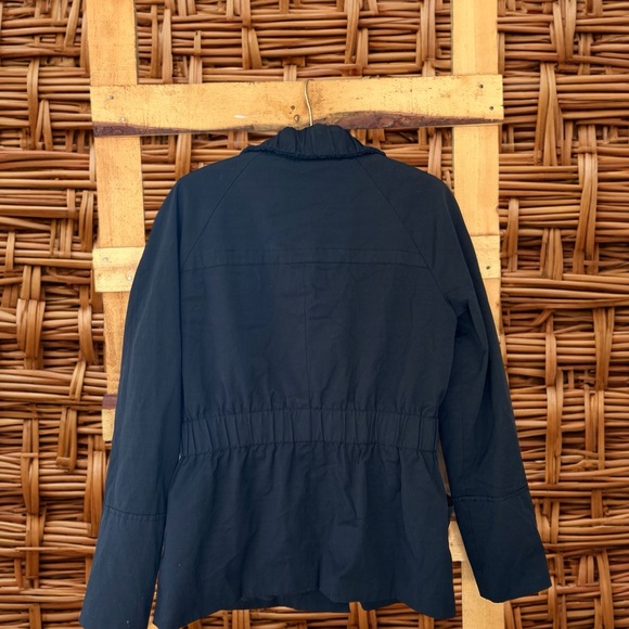 Zara Double-Breasted Black Trench Coat - Picture 2 of 5